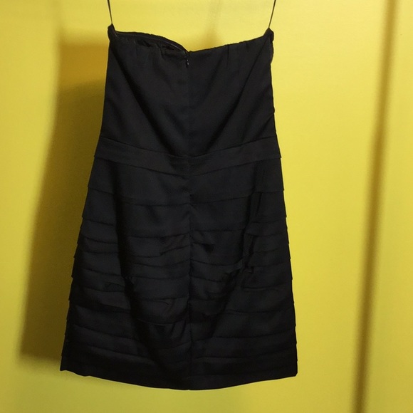 8 Express black strapless shiny dress - Picture 4 of 12